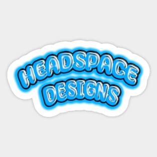 Headspace Designs (Blue) Sticker